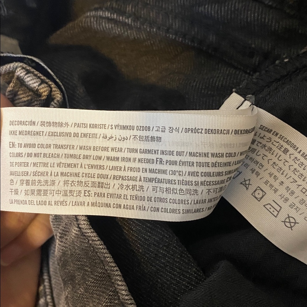 Abercrombie & Fitch The Loose High Rise Jeans Women’s 24 00 Gray Denim Baggy Leg - Picture 10 of 16